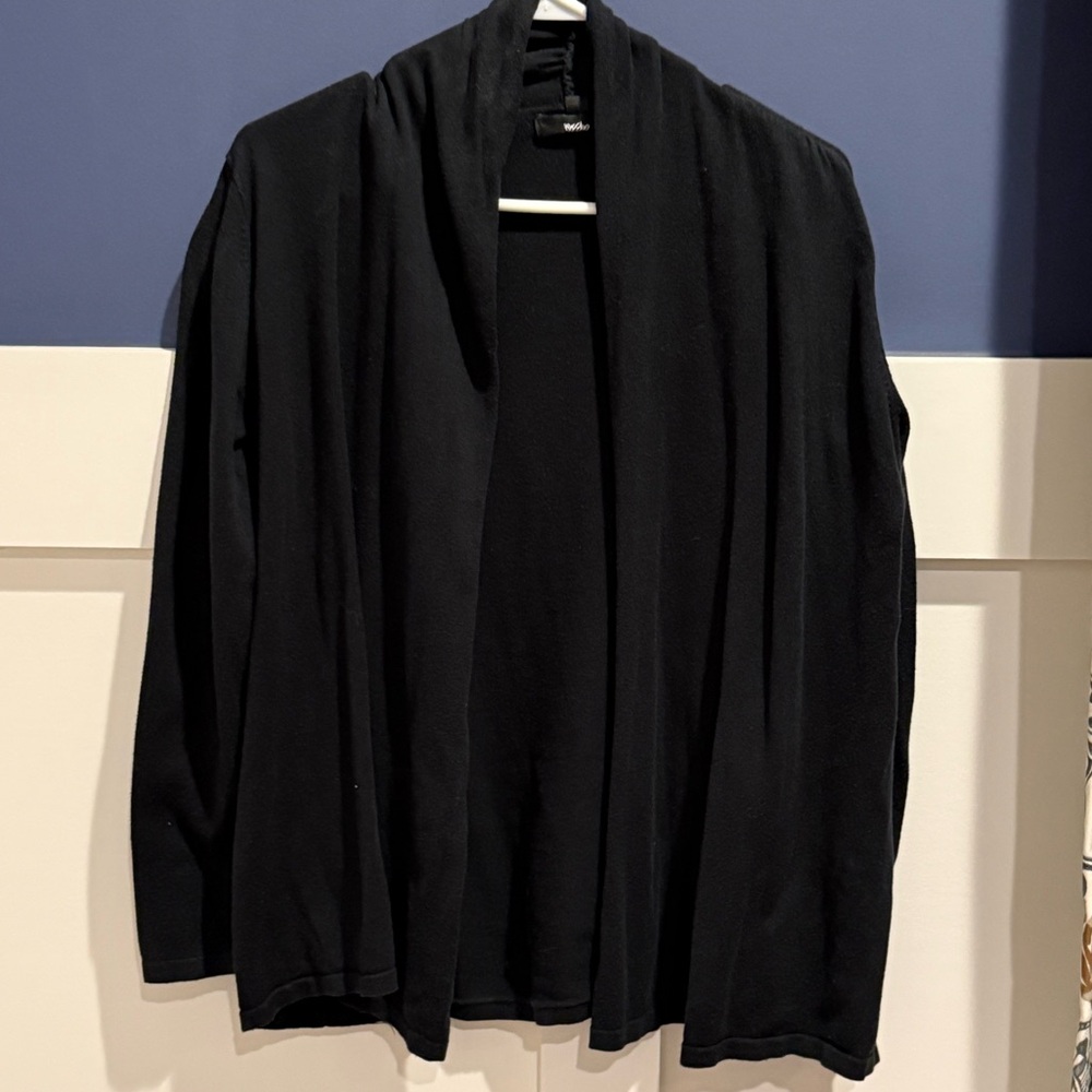 Mossimo Supply Co. Classic Black Open Cardigan Size L
